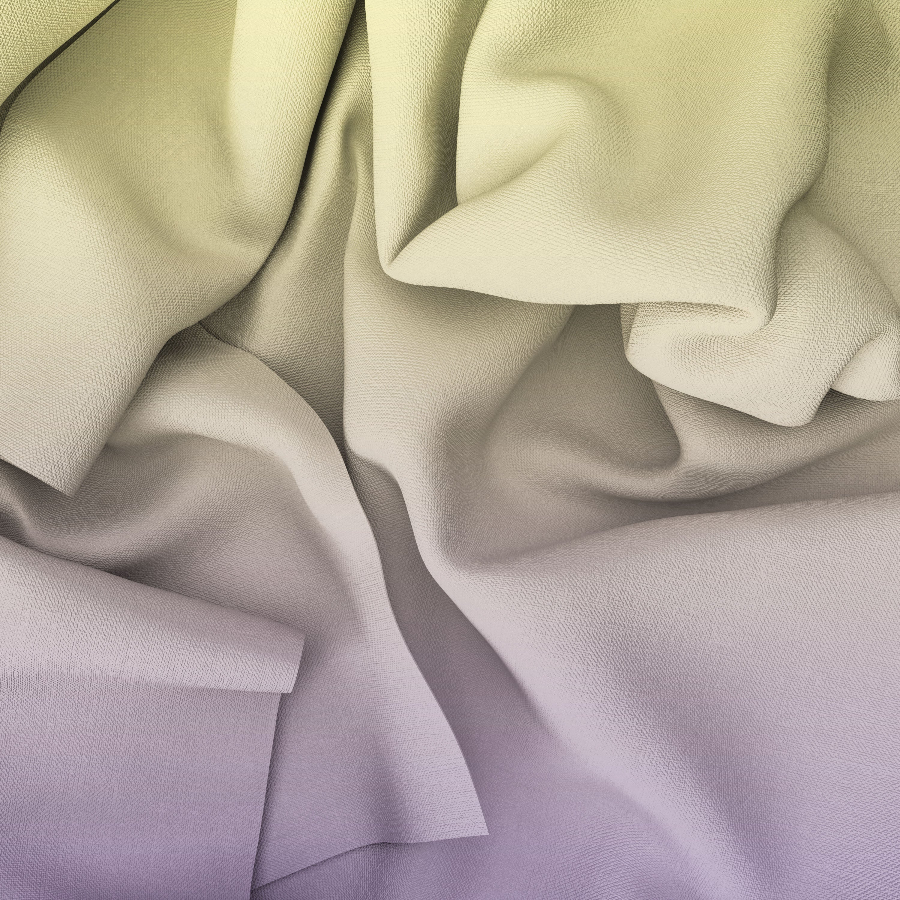 Yellow and Purple Room Darkening Blackout Curtains - Set of 2, Polyester