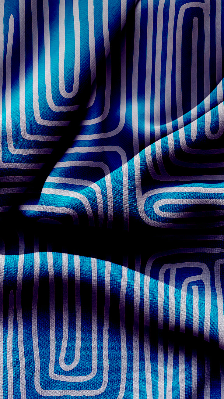 Blue Horizon Darkening Blackout Curtains - Set of 2, Navy Blue, Polyester