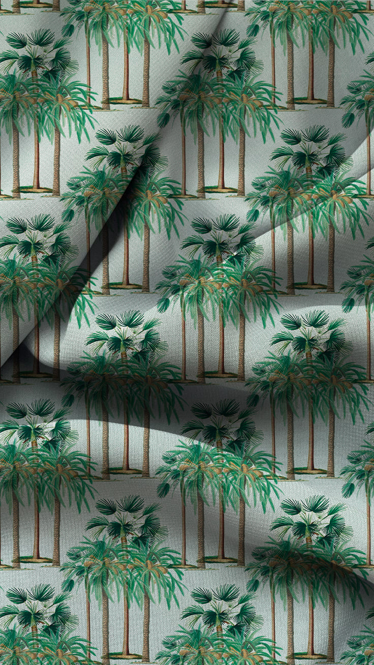 Calm Grove Darkening Blackout Curtains - Set of 2, Green, Polyester